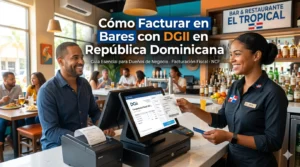 Negocio nocturno y bar en República Dominicana con iluminación cálida