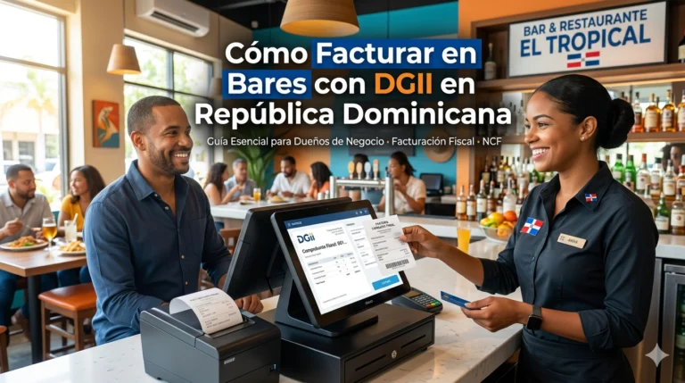 Negocio nocturno y bar en República Dominicana con iluminación cálida